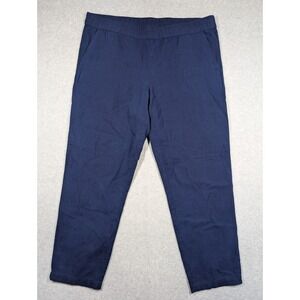 Eileen Fisher Women Pants Large‎ FLAW Straight Organic Cotton Minimalist